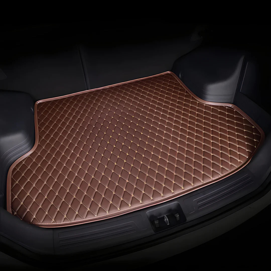 Auto Leder Kofferraummatten für VW Polo VI Hatchback 2017 2018